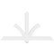 Ekena Millwork Redmond Architectural Grade PVC Gable Bracket, 60"W x 32 1/2"H x 2"D x 4"F, 13/12 Pitch GBP060X33X0204RED00 - alternate 2